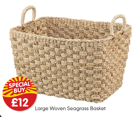 Large Woven Seagrass Basket