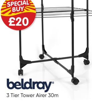 Beldray 3 Tier Tower Airer 30m