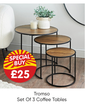 Tromso Set Of 3 Coffee Tables