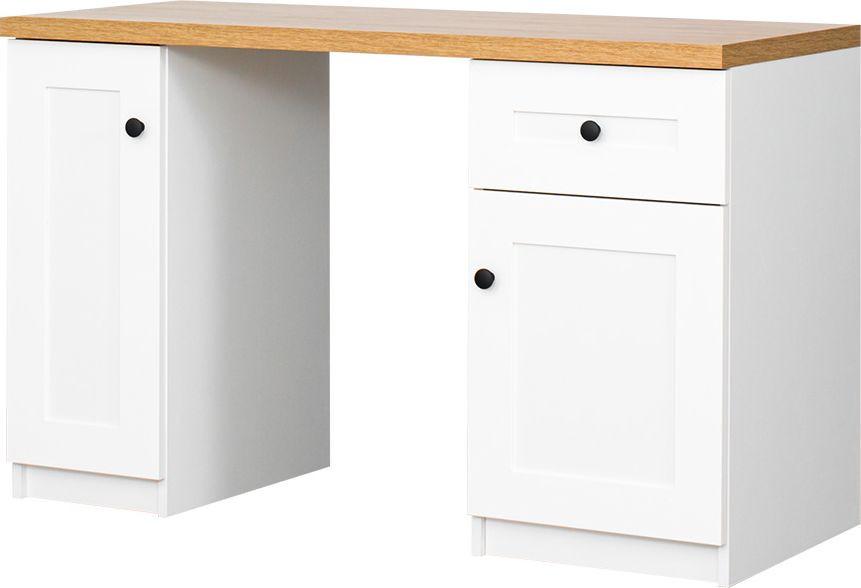 Biurko Toskania (biały/dąb Soma ciemny)