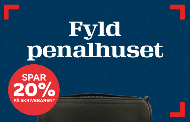 Spar 20% på skriveartikler