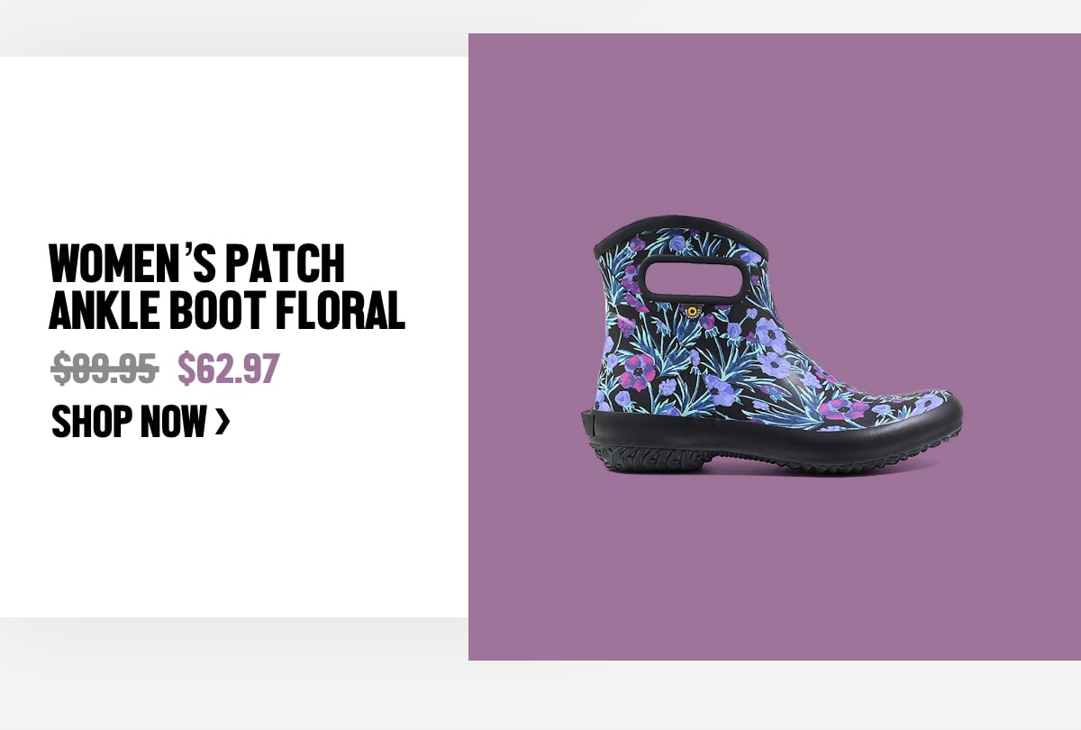 Patch Ankle Boot Floral