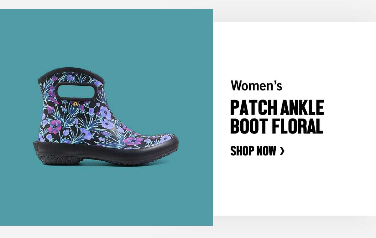 Patch Ankle Boot Floral