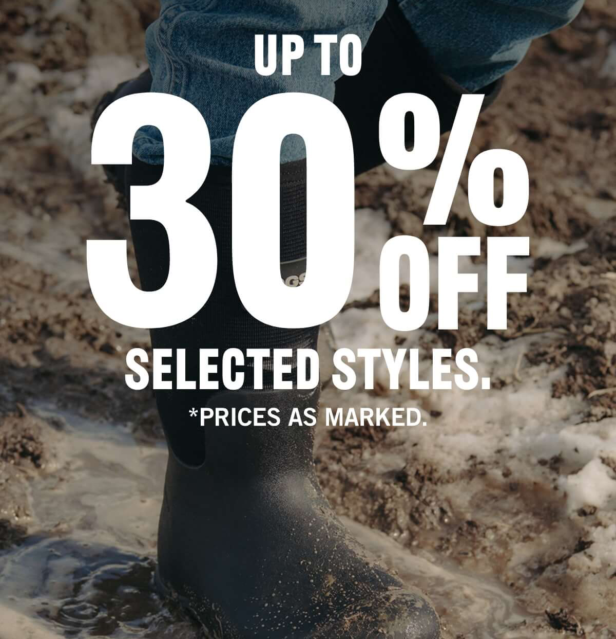 Up To 30% Off Selected Styles