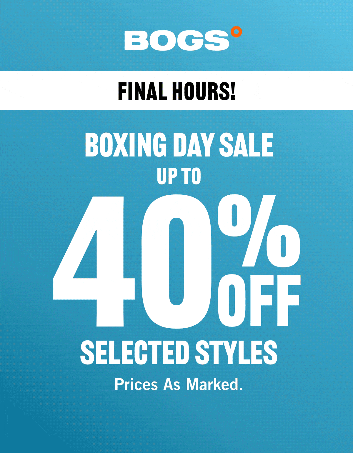 Up to 40% Off Selected Styles. Display images to learn more.