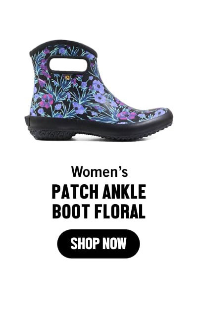 Patch Ankle Boot Floral