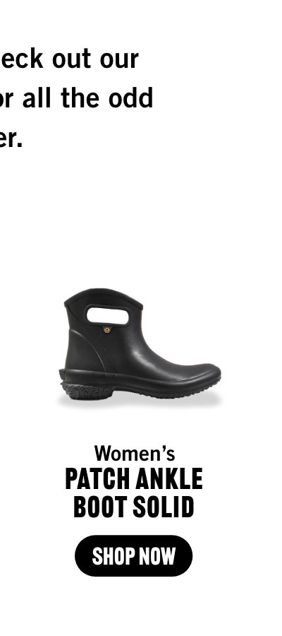 Patch Ankle Boot Solid