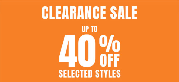 Up to 40% off selected styles