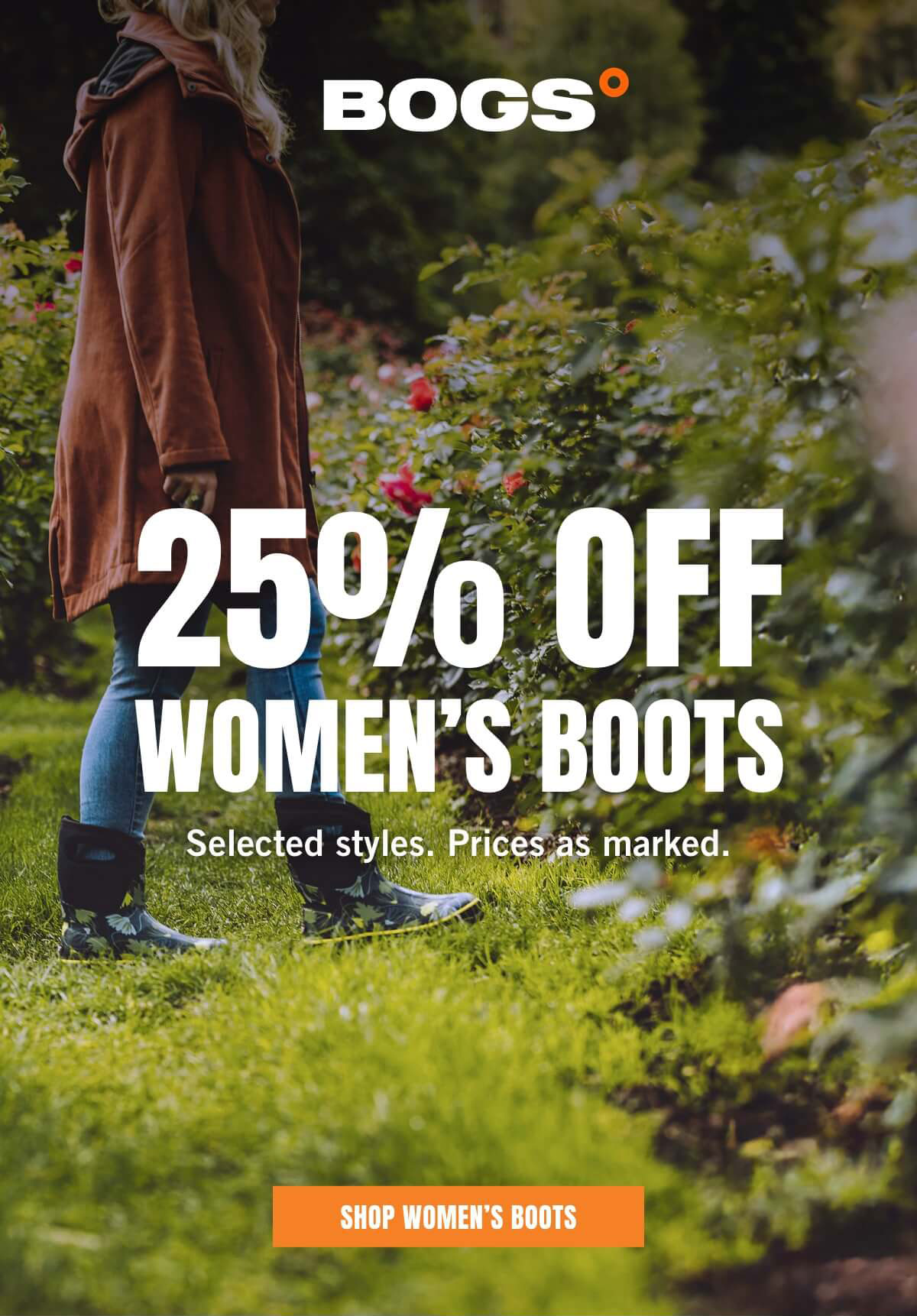 25% Off Women's Boots. Display images to learn more.