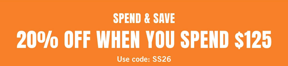 20% Off When You Spend $125