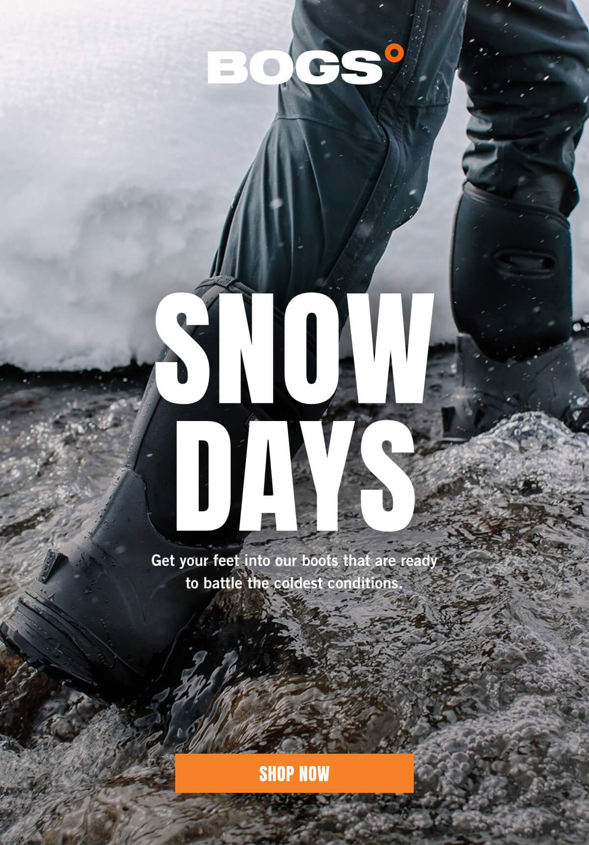 Snow days. Get your feet into boots ready to battle the cold. Display images to learn more.