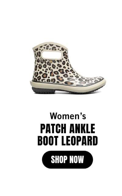 Patch Ankle Boot Leopard