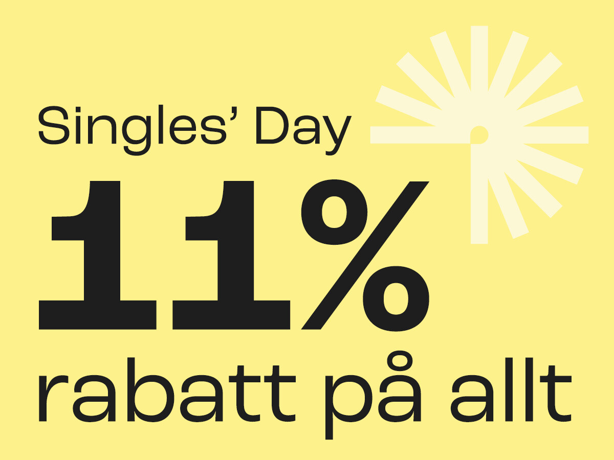 Singles Days på Bokus med 11% rabatt på allt