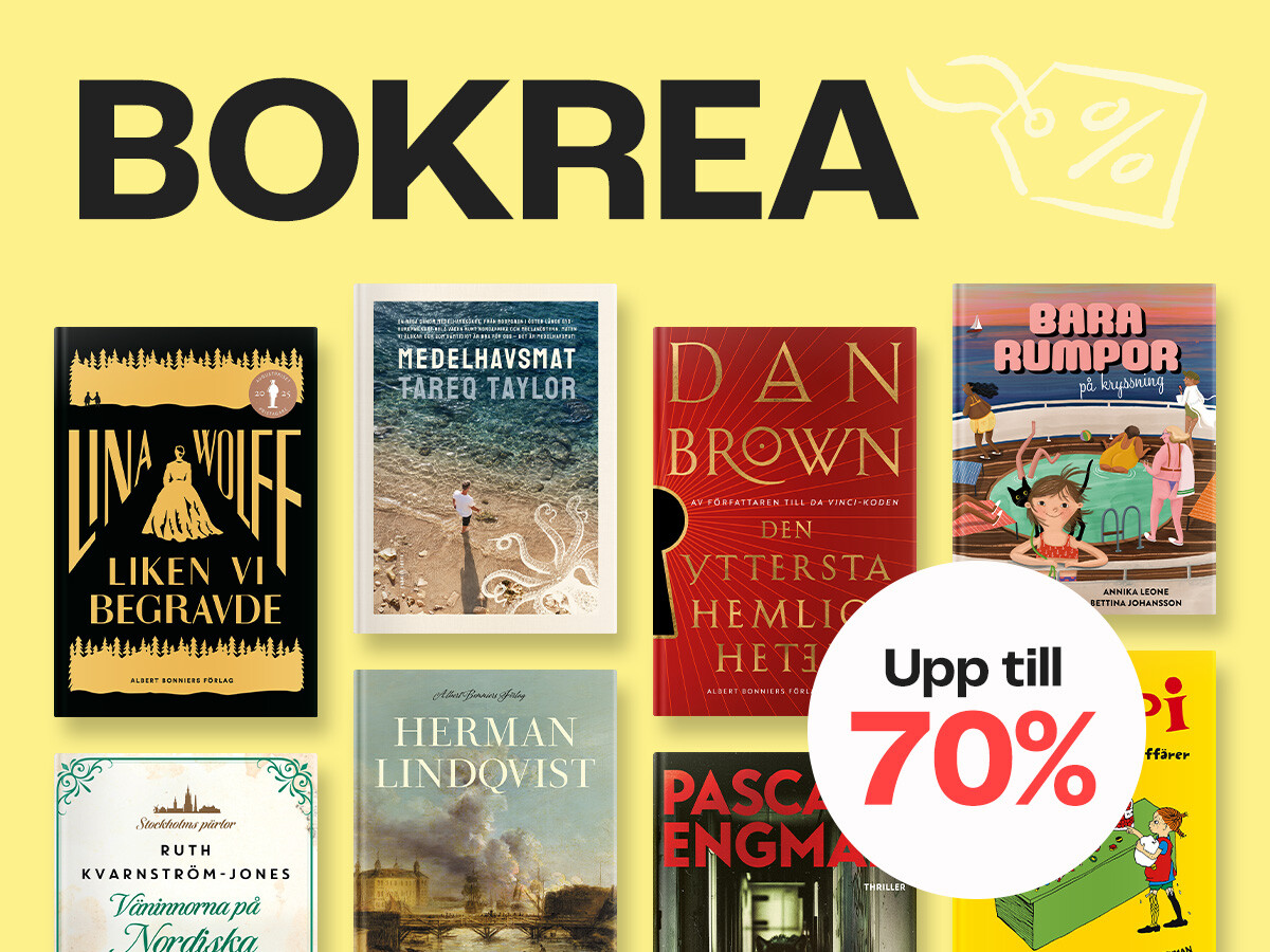 Bokrea b&ouml;cker upp till 70% rabatt