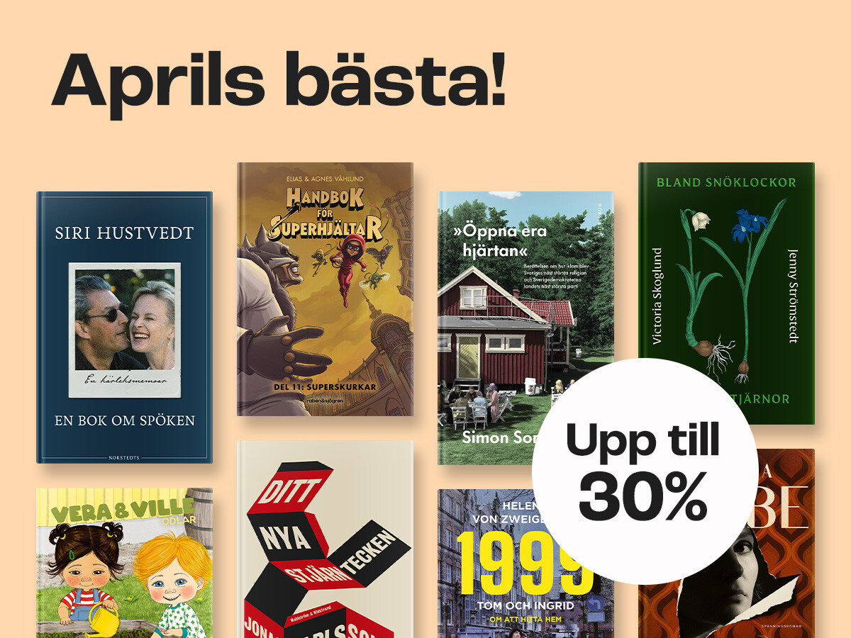 Aprils b&auml;sta b&ouml;cker upp till 30%