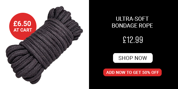 Ultra-soft bondage rope - £6.50 at cart 