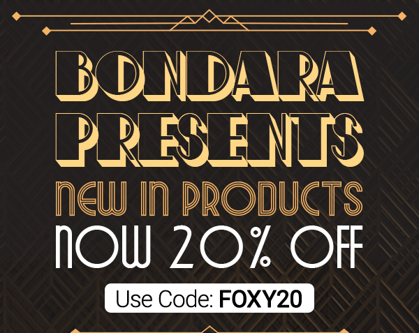 Get 20 percent off new in products with code FOXY20