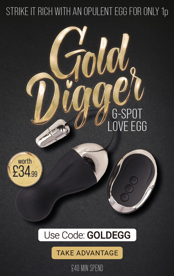 Get a Gold Digger Love Egg worth 34.99 for 1p with code 34.99