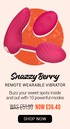 Snazzy berry remote wearable v*brator was 51.99 now 36.40