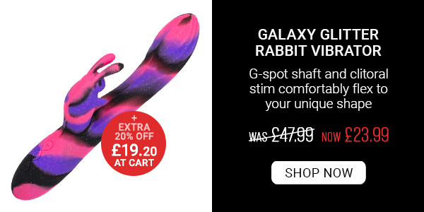 Galaxy glitter rabbit v*brator was 47.99 now 19.20