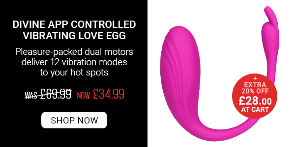 Divine app controlled vibrating love egg was 69.99 now 28.00