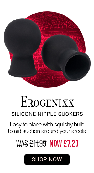 Erogenixx black silicone n*pple suckers was 11.99 now 7.20