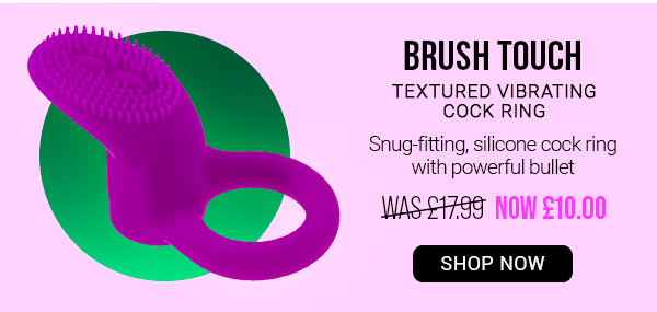 Brush touch textured vibrating c*ck ring was 17.99 now 10