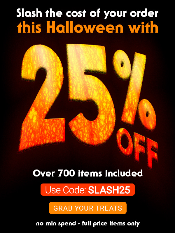 get 25 percent off over 700 items with code SLASH25