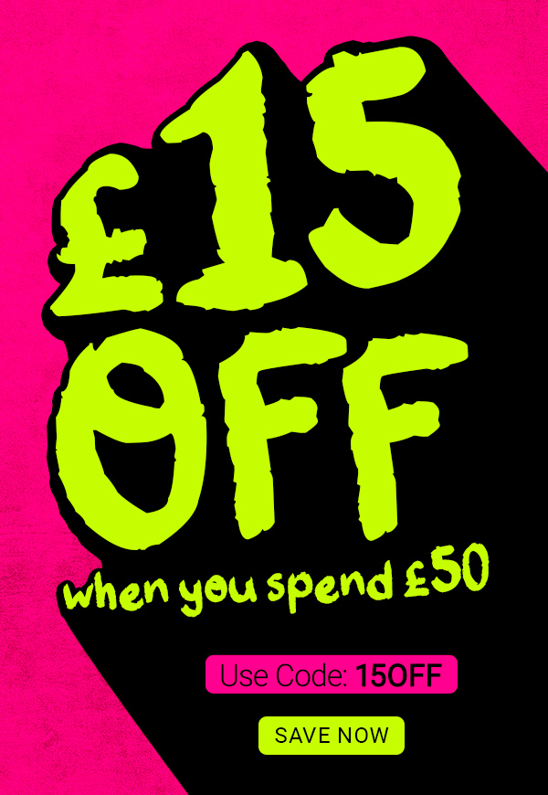 15 pounds off when you spend 50 pounds with code 15OFF