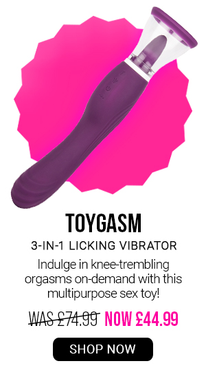 Toygasm 3 in 1 licking v*brator was 74.99 now 44.99