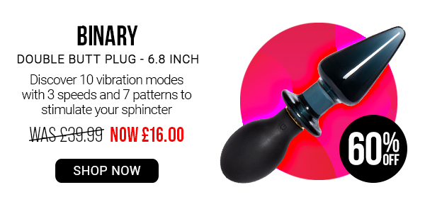 Binary double b*tt plug was 39.99 now 16.00 60 percent off