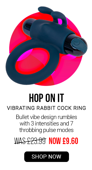 Hop on it vibrating rabbit c*ck ring was 23.99 now 9.60