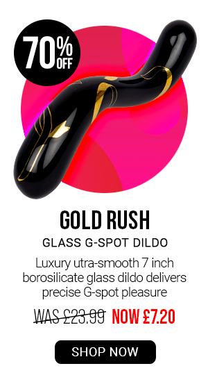 Gold rush glass g spot d*ldo was 23.99 now 7.20