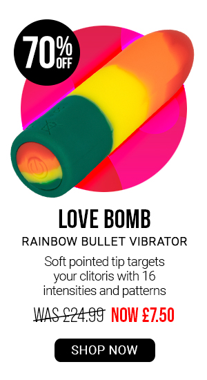 Love bomb rainbow b*llet v*brator was 24.99 now 7.50