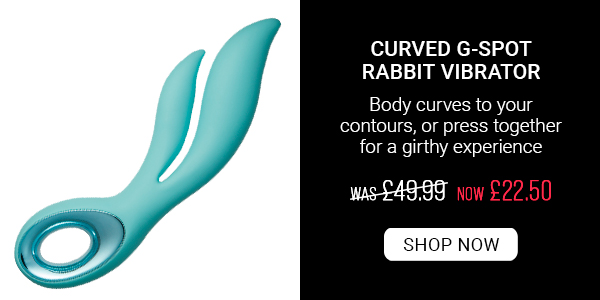 Curved g-spot rabbit v*brator was 49.99 now 22.50