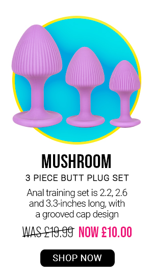 Mushroom 3 piece b*tt plug set was 19.99 now 10