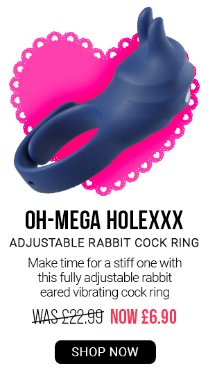 Oh mega holexxx adjustable rabbit c*ck ring was 22.99 now 6.90