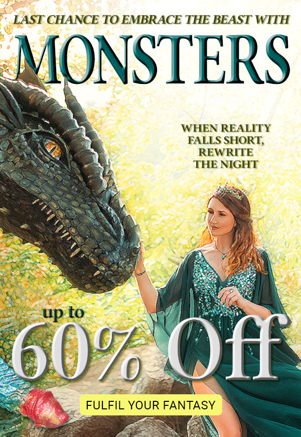 Up to 60 percent off monsters