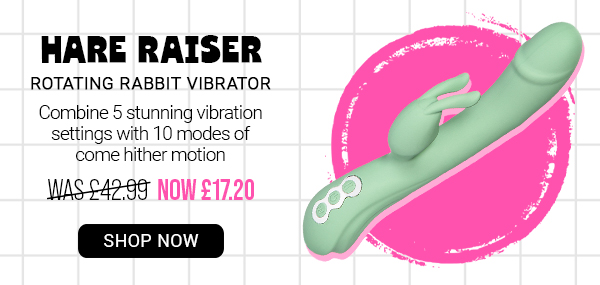 Hare raiser rotating rabbit v*brator was 42.99 now 17.20