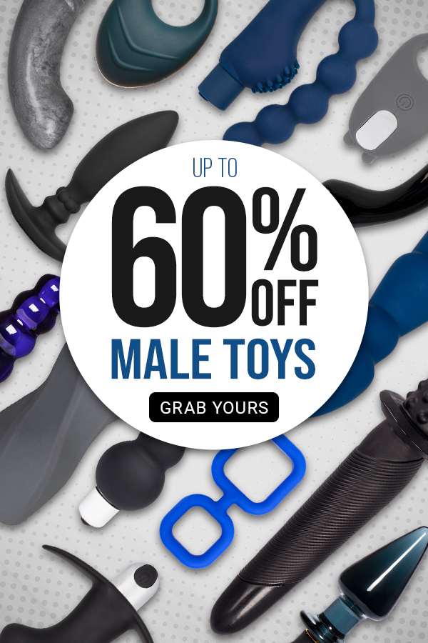 Up to 60 percent off male toys