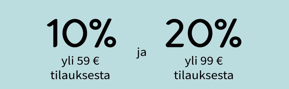 Valitse joko 20 % tai 10 % alennus