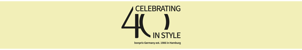 bonprix Germany est. 1986 in Hamburg.