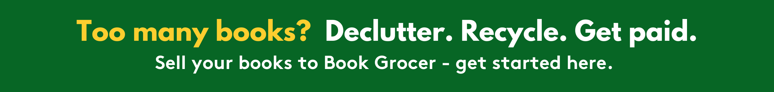 Book Grocer Sell Your Books