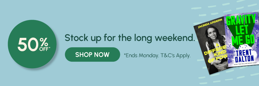 Stock up for the long weekend. 50% off* *Ends Monday. T&Cs apply