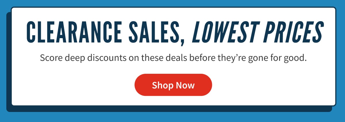 clearance deals