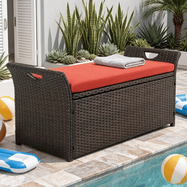 Sit, Store, & Save $190 on this Bench