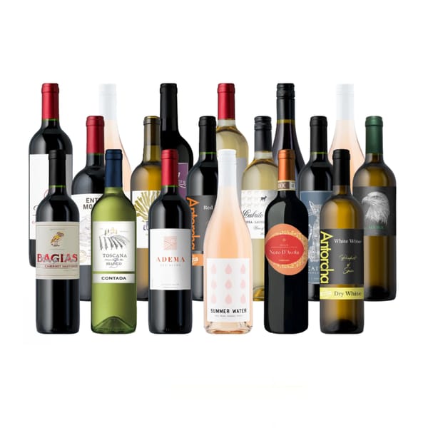 18-Wine Variety Pack $90 ($5/Bottle!)
