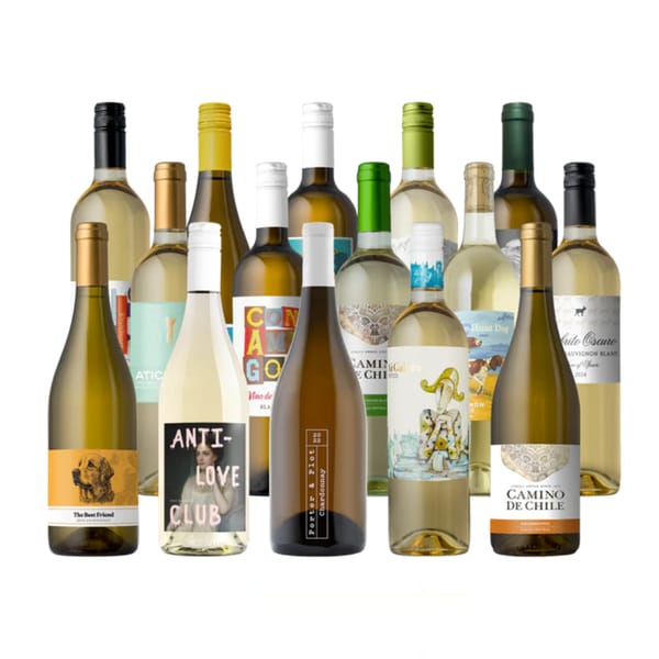 15pk White Wines $81 ($5.40/Bottle!)
