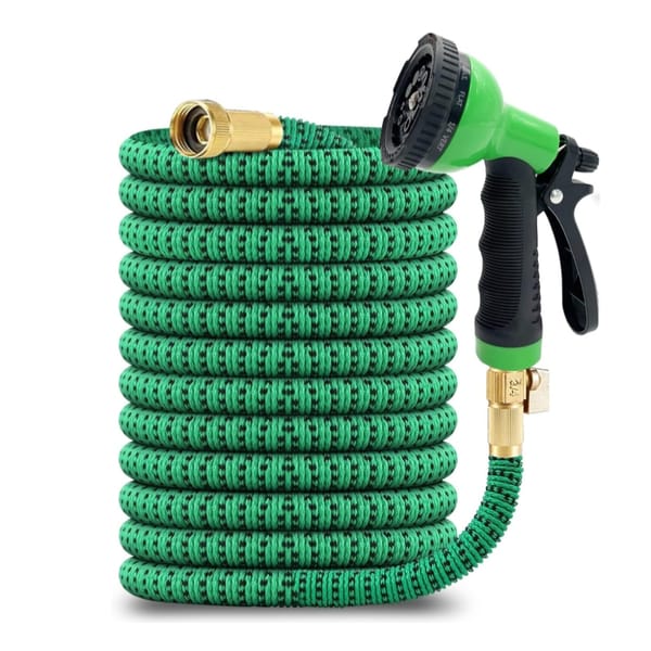 50' Expanding Garden Hose & Sprayer $17