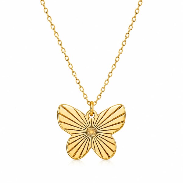 14K Plated Butterfly Necklace $14